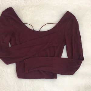 Long sleeve crop top